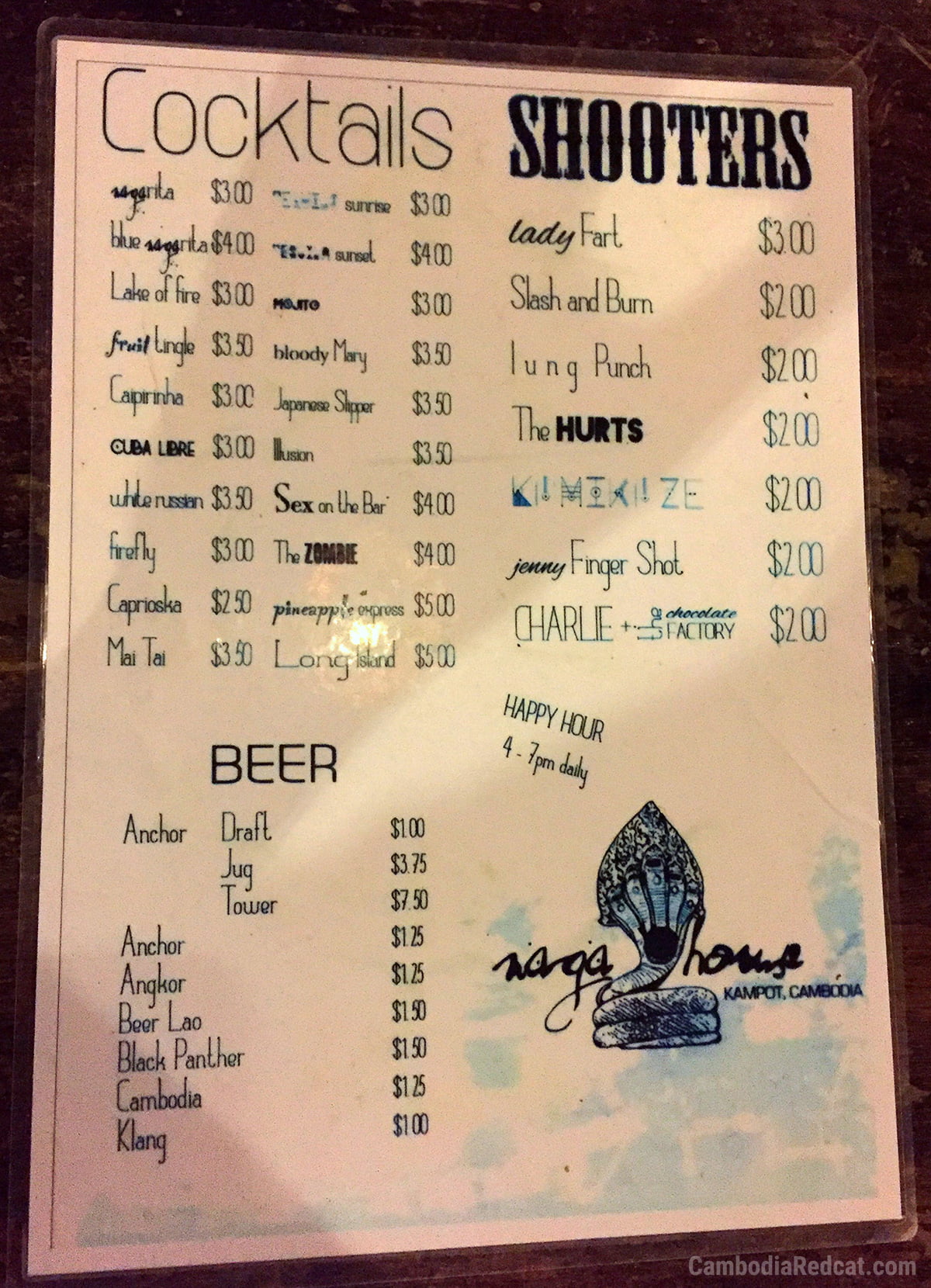 Kampot Night Club Prices