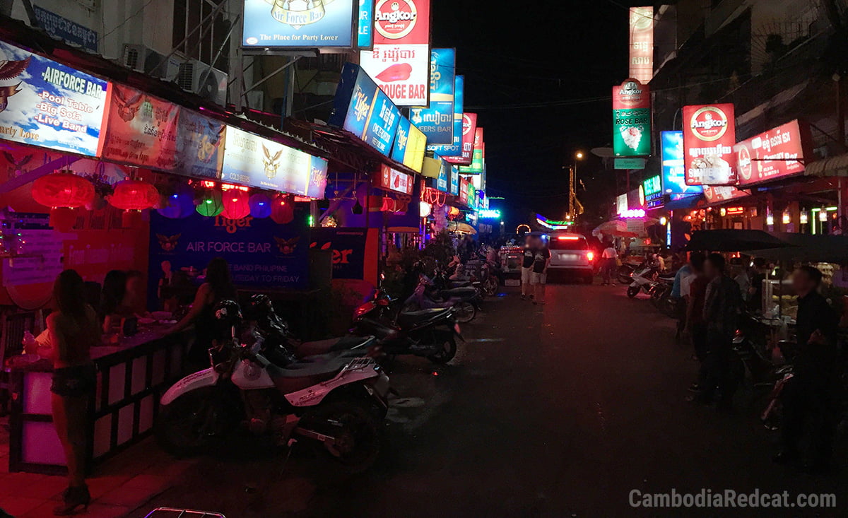 Phnom Penh Red Light Area. 