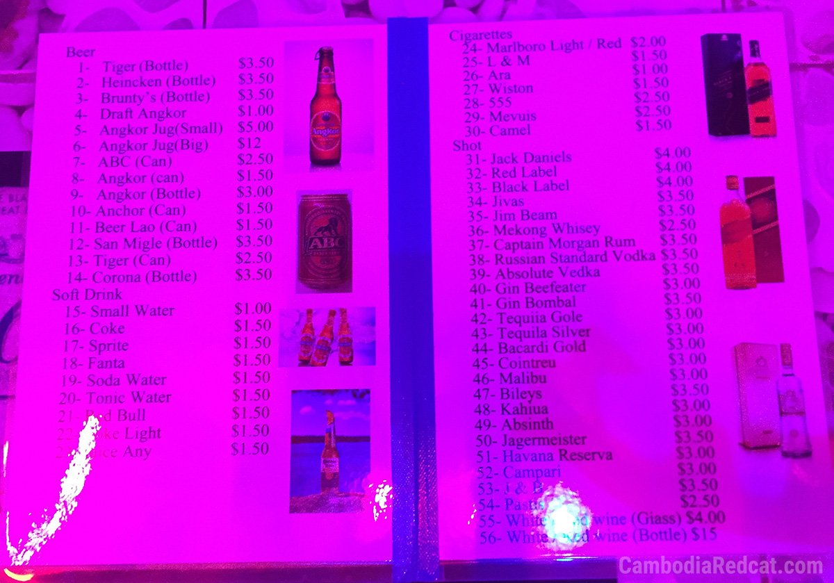 Sihanoukville Girly Bar Prices